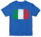 Purple Print House Italy Kids T Shirt Italian Rugby Football Italia Nation Boys and Girls, 7-8 Years, Royal