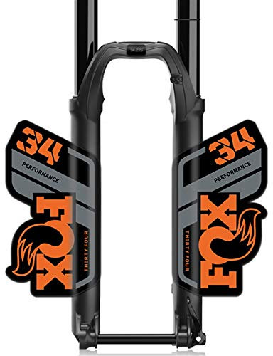 Adesivi della forcella della bicicletta F-O-x 34 Adesivi della forcella anteriore Autoadesivi della forcella della mountain bike Adesivi della forcella del colore della bicicletta Autoadesivi del camb