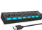 HUB Multipuerto USB 7 Puertos Adaptador Concentrador USB 2.0 KLACK