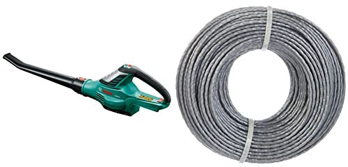 Bosch Cordless Leaf Blower ALB 36 LI (without battery, air speed: 180–260 km/h, 36-volt system) & Bosch F016800462 Replacement 24 m x 1.6 mm Spool Thread for ART 30-36, ART 24, ART 27 and ART 30