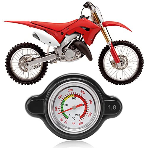 Tappo radiatore moto, tappo radiatore ad alta pressione con indicatore di temperatura, 1,8 Bar 1638630001 Sostituzione ad alta precisione per CR250R