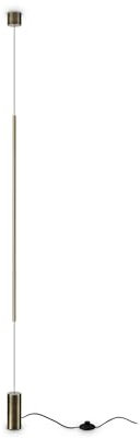 Ideal Lux FILO Lampada da soffitto a sospensione a LED integrata in ottone, 3000K, non dimmerabile