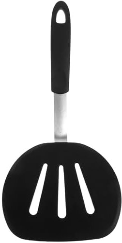 Large round silicone spatula bbq spatula turner pancake turner slotted spatula cooking turner kitchen baking nonstick spatulas oro Silica gel egg omelet