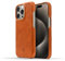 NOVADA Genuine Leather Case for iPhone 15 Pro - Compatible with MagSafe - Tan