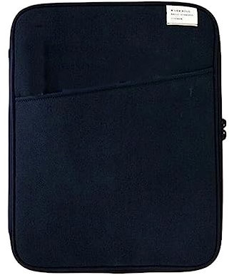 BEALIFE Pochette pour Tablette Sac Pochette pour Ordinateur Portable Sac à Main Ordinateur Portable Clavier Stockage Fermeture à glissière câble de Charge Organisateur Affaires, Bleu foncé 13.3-14inc