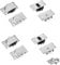 INCREWAY 4 Sets Furniture Roller Wheels Sliding Wheels for Wardrobe Cabinet Closet Window Sliding Door Wheels Hardware Accessories Pulley (Nylon Single Wheel)