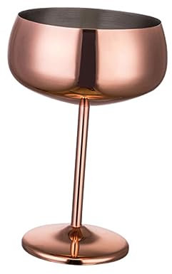 CIYODO 1 Unidad 304 copa vino acero inoxidable tazón helado con patas copa vino boca ancha Copa vidrio vaso boda Taza metal champán taza