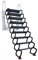 Vertikale Höhe Teleskopleiter Dachbodenleiter Schmale Wandtreppe Outdoor Klappbare Dachbodentreppe 12 Pedale Teleskopleiter