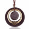 Halskette Ketten Schmuck Herren Frauen Anhänger Necklace Ring Ringe Damen Bijouterie Herren Vintage Halsbänder Halskette Koreanischen Modeschmuck Holzanhänger Handgefertigt Lange Halskette