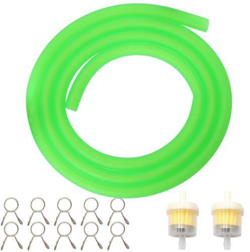 ZAMDOE 5mm Kraftstoffgasleitung 1m Benzinschlauch Benzinfilter Satz für GY6 50cc 70cc 150cc 139QMB 157QMJ Scooter Roller, für Honda XR50 CRF50 CB750 Motorrad, für SSR 110 125 Pitbikes