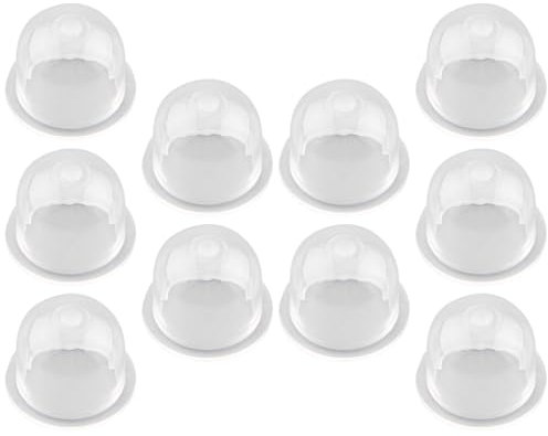 10 Pezzi Carburatore Primer Pompa Bulbi Accessori di Ricambio Pompa Primer per Decespugliatore Soffiatore Tagliaerba Motosega Carburatore Primer Pompa Bulbi Primer Bulbo Olio Carburatore(18 mm)