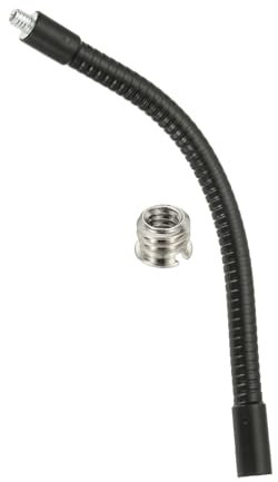 PATIKIL 8 Gooseneck, 1/4-20 Female to Male Thread Metal Universal Hose Flexible Arm Gooseneck Tube Extension Holder with Reducing Screws for Action Camera, Phone, Microphone, Black