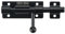Mooche Verrous Loquet Porte Extérieur Loquet de Porte à Boulon Coulissant Verrou de Porte à Barillet Serrure avec Trou pour Cadenas, Finition en 304 Acier Inoxydable, Noir