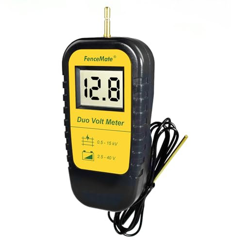 FenceMate Digital Dual tester di recinzione elettrica per controllare la tensione 0,5-15KV e la tensione della batteria 2,5-40v recinzione elettrica