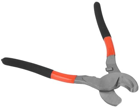 Heavy Duty Cable Cutter 10 Inch Wire Cutting Tool with Stripping Function for Multi Strand Copper Aluminum Cables Electrical Projects