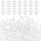 500 Pieces S Clips Loom Bands Clips, Rubber Band Kit Plastic Connectors for Weaving Necklace Jewelry Accessories DIY Craft Making(Clear)