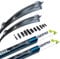 MOTOS Scheibenwischer Set für Mercedes-Benz C-Klasse W204 12.2008-04.2013 - Modernste Konstruktion, scheibenwischer vorne, Extrem leise, Langlebig & Wetterfest, TÜV & REACH Zertifiziert