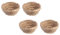 TOYANDONA 4Pièces Nid Oiseaux Paille Naturelle pour Reproduction et Jeu Décoration pour Jardin et Maison
