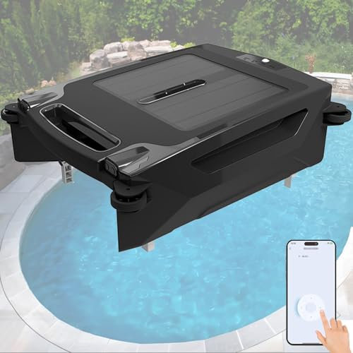 Limpiador de piscinas robótico con energía solar, robot limpiador de superficies de piscina, limpiador de piscinas robótico inalámbrico, control por aplicación, aspiradora de piscina