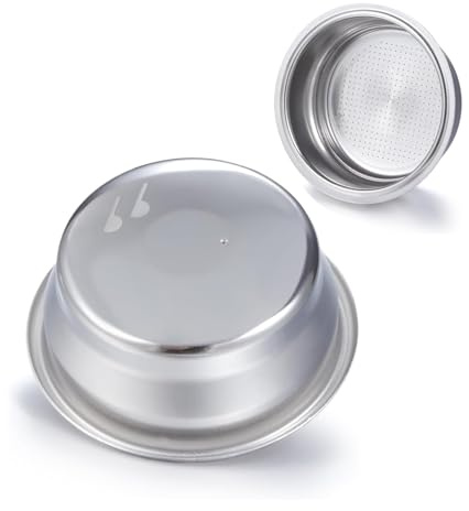 Pressurized Coffee Filter Compatible with Breville and Sage,54mm Stainless Steel Double Wall Filter Basket,Machine Replacement Portafilter,2 Cups Barista Infuser,for BES870/875/880/878/890/810/500
