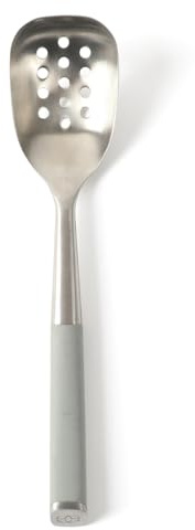 Calphalon Edge Stainless Steel Slotted Kitchen Spoon - Taupe