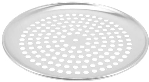 BESPORTBLE Bandeja con Calentamiento Uniforme Perforada para Pizza de Acero Inoxidable y Fácil de Usar de 9 Pulgadas para Horno Adecuado para Hacer Pizza en Casa