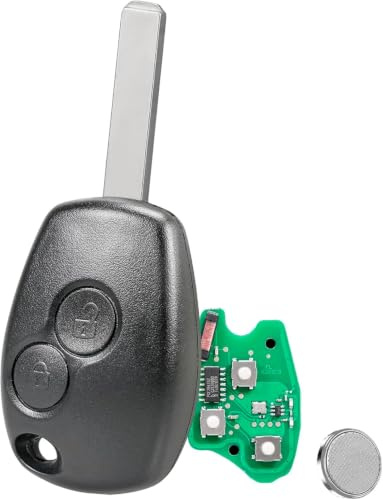 For Renault Clio Kangoo Trafic Master Dacia Sandero Car Key Fob Replacement | 433MHZ 2 Buttons For Renault Twingo Modus Vauxhall Vivaro Movano Key Fob PCF7947 Chip VA2 Blade