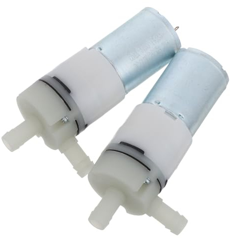 GALPADA 2pcs Mini Air Pump Motor 3.7v 12v Compact Design Efficient Oxygen Circulation Metal and Plastic Mini Aquarium Pump for Breeding Pond and Drink Dispenser in Labs and DIY Fountain