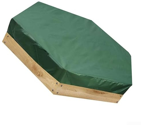 Outdoor Sand Box Cover Heavy Duty Weatherproof Shield for Backyard Sandbox Wooden Frame 180x150cm(140 * 110 * 20cm)