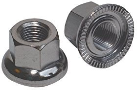 Weldtite WEL8032 Track Nut - Silver, 0.9cm