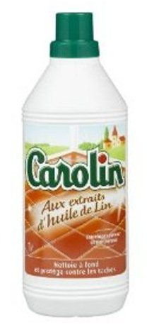 Carolin - Nettoyant Sols - Huile de Lin - 1 L - Lot de 2