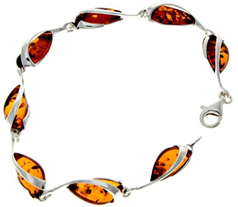 SilverAmber - Damen - Silber Armband mit Bernstein - GL501