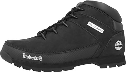 Timberland Herren Euro Sprint Hiker Chukka Boots, Schwarz (Black Nubuck), 44.5 EU