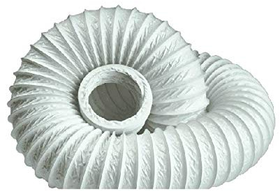 Manrose 100mm X 3m Circular Flexible PVC Hose Ducting Lightweight White 1020