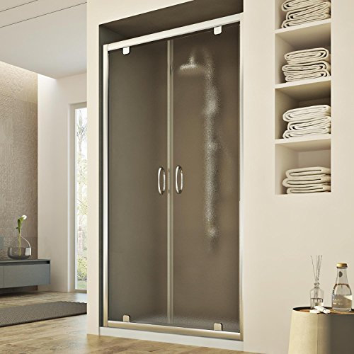 Porte Douche 100CM H185 granité C modèle Sintesi 2 Portillons