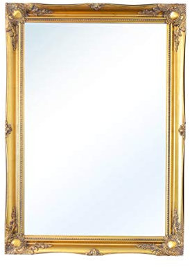 Antique Gold Extra Large Shabby Chic Vintage Style Wall Mirror - Overall Size 30 X 42 (75cm X 105cm)