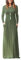 AUSELILY Women's Casual Long Sleeve Maxi Dress Loose Long Dresses with Pockets Army Green L