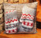 KAMACA Kissen Wintertime kuschelig weiches gefülltes Kissen HINGUCKER für die Winterzeit (Handschuhe)