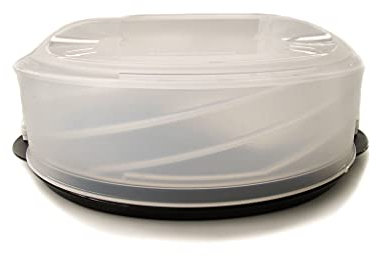TUPPERWARE Tortentwist schwarz Tortenbehälter Exclusiv Twist schwarz 10158