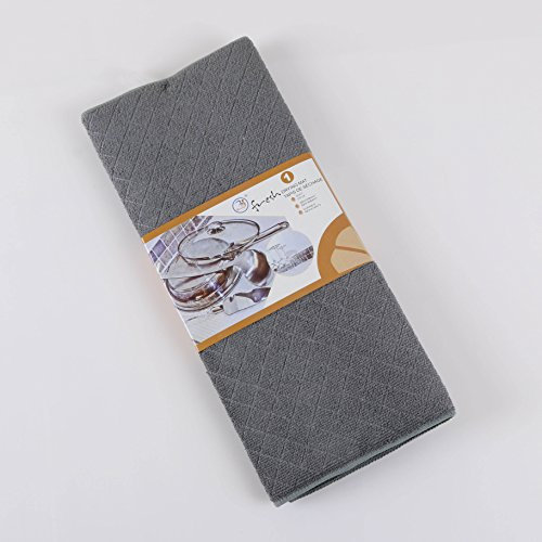 Mikrofaser-Abtropfmatte für Küche, Arbeitsplatte, schnell absorbierend, quadratisch, 30 x 40 cm, Grau 2