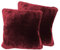 2er Pack Kuschelkissen Premium Cashmere Feeling Kissen 50x50 cm Flauschiges Sofakissen (Bordeaux)