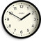 JONES CLOCKS® Spin wanduhr | Kleine Moderne runde Uhr | 20cm | Schwarz | Leicht lesbare Zahlen | Ideal für küche, büro, kinderzimmer oder jeden kleinen Raum