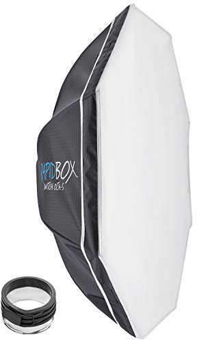 Westcott Rapid Box Switch Octa-S mit Profoto Einsatz – Tragbares Fotostudio und On Location Octabox Softbox Bundle