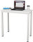 sogesfurniture Kompakt Schreibtisch Computertisch Büromöbel PC Tisch, klein Esstisch Arbeitstisch Bürotisch für PC und Laptop, aus Holz und Metall, 80x40x75cm, Weiß BHEU-AC3DW-8040