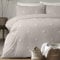 Appletree Signature Dot Garden 100% Cotton Tufted Duvet Cover Set, Linen/White, Double
