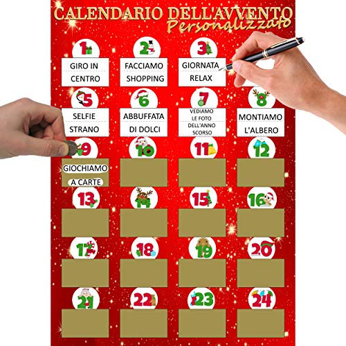 Adventskalender 2021 Gratta E Vinci Kreative Entdecken Sie den Satz, den Sie jeden Tag bis zu Weihnachten schreiben haben! Adventskalender zum Personalisieren mit niedlichen Sprüchen und