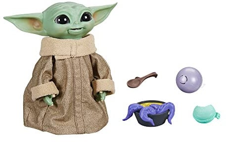 Star Wars Le goûter de Grogu, Jouet animatronique de 23 cm, Plus de 40 Combinaisons de Sons et de mouvements, dès 4 Ans