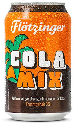 Flötzinger Cola Mix Dose, 24er Pack, Dose 330ml EINWEG (24 x 0,33l) inkl. 6,00€ Pfand
