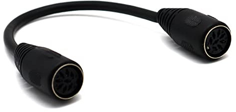 LOKEKE Cable de extensión DIN MIDI de 8 pines, 8 pines DIN MIDI hembra a Din Cable hembra de 8 pines Cable hembra de audio compatible con Bang Olufsen PowerLink MK2