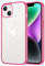 iCatchy for iPhone 14 Case 6.1-Inch, Shockproof Bumper Phone Cover, Anti-Yellowing Clear Back Compatible with iPhone 14 (Pink)